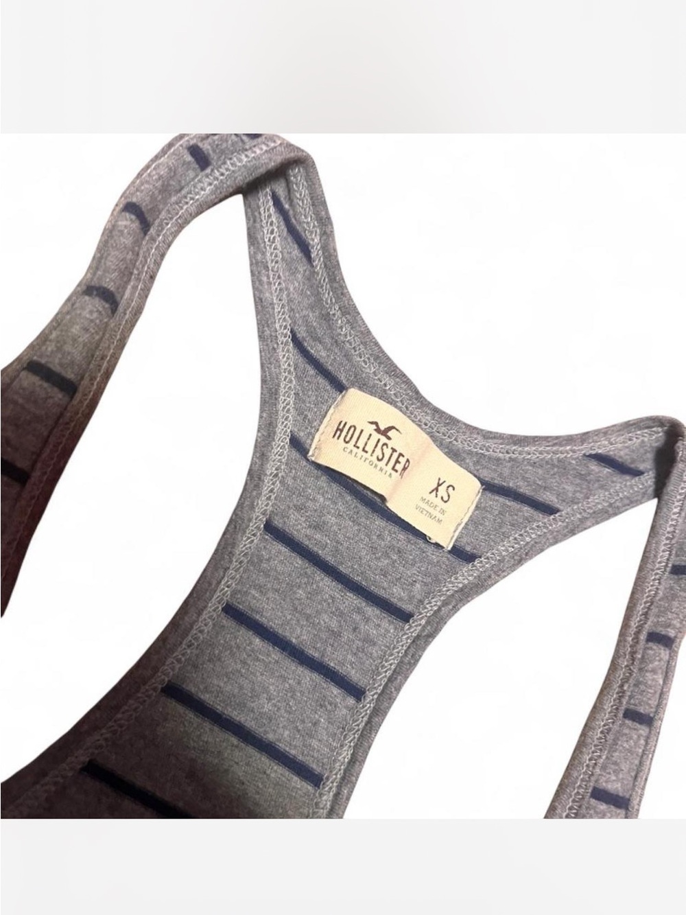 ⚡️ HOLLISTER Striped Ruffle Racerback Tank ⚡️ - Picture 3 of 5